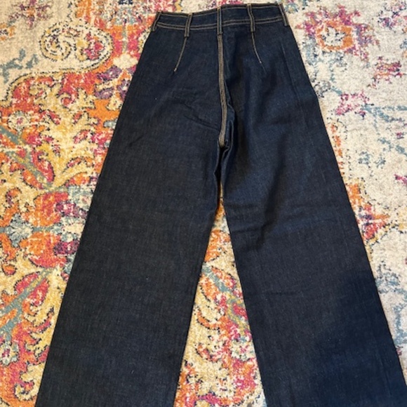 JESSE KAMM SAILOR PANTS ^ DARK BLUE AMERICAN DENIM - Picture 3 of 3